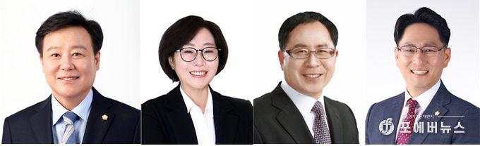 익산시의회 (좌측부터) 김충영, 손진영, 유재구, 조남석 의원.