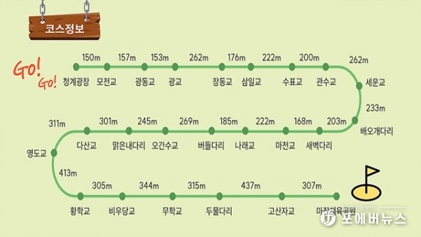 (사)대한워킹투어협회,가 주관하는 ‘스토리와 함께하는 청계천 역사 문화길 걷기 대회’ 코스정보.