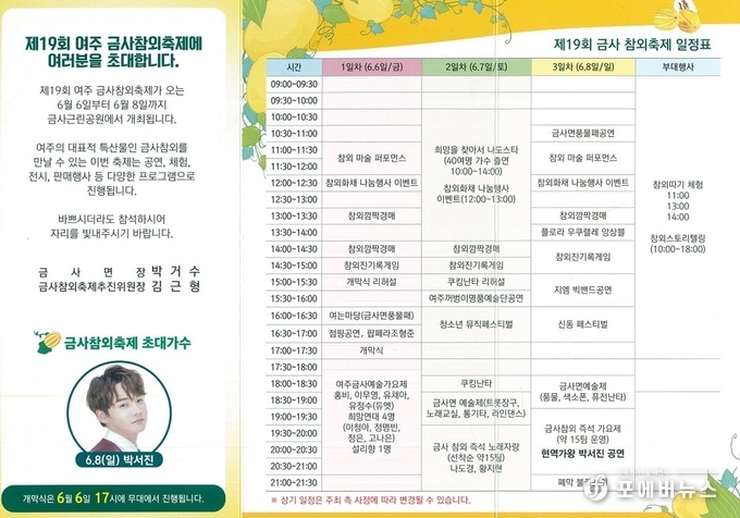 여주시, 제19회 금사참외축제 개최