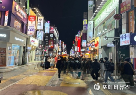 수원역 로데오거리 모습.(사진=김경순)