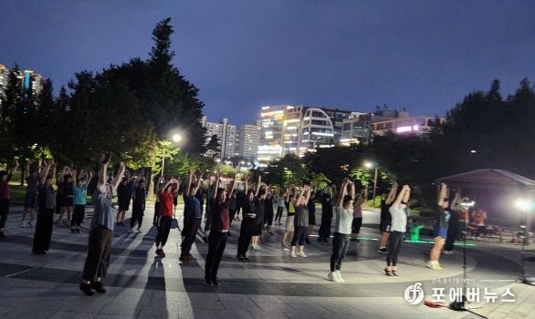 배다리생태공원 빛의 광장