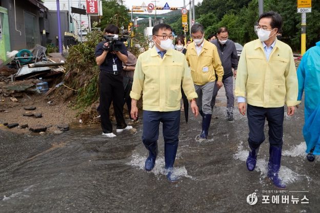 용인특례시의회 윤원균 의장, 수해현장 찾아