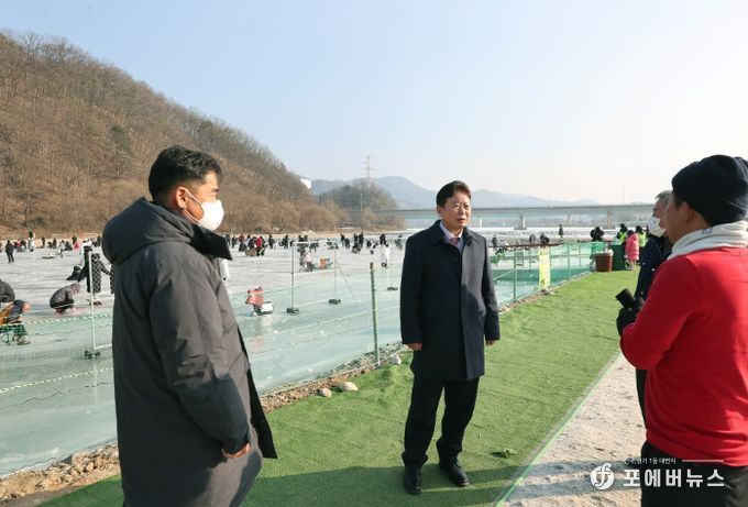 서태원 가평군수, 겨울축제장 현장 안전점검 실시