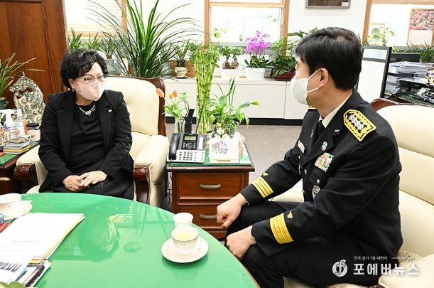 의정부소방서 유해공 신임 서장 간담회