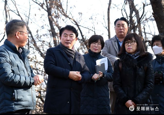 김동근 의정부시장, 도시공원 내 불법 건축물 철거요청 관련 민원 현장 방문·점검