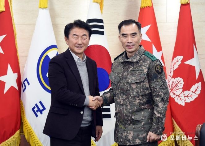 김동근 의정부시장, 설 명절 맞아 군·경 위문