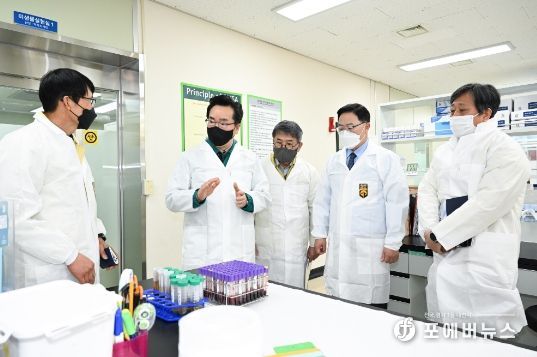 강수현 양주시장, 정황근 농림축산식품부 장관과 가축질병 방역현장 점검