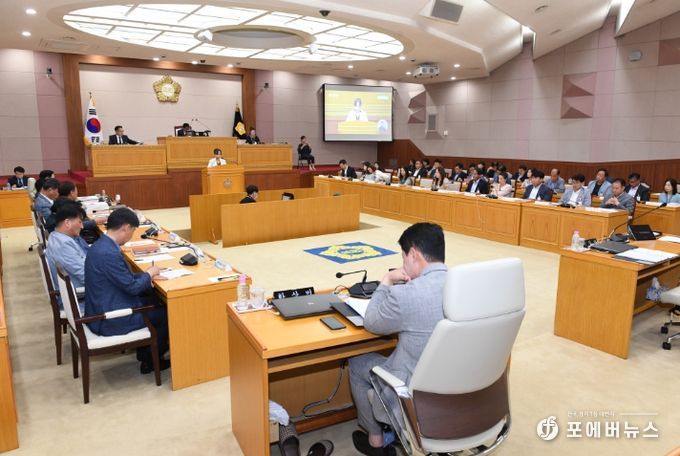양주시의회 제355회 제1차 본회의 본회의장 전경