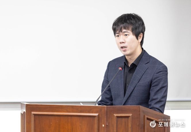 설호영 의원이 지난 11월 23일 열린 제286회 제2차 정례회 문화복지위원회에서 자신이 대표 발의한‘안산시 인구정책 기본 조례안’에 대해 제안설명을 하고 있다.