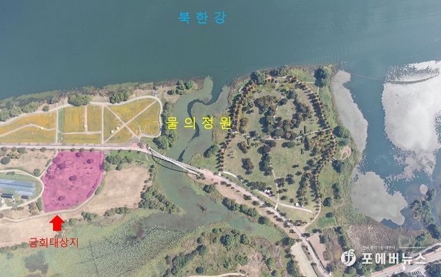 물의정원 위치도