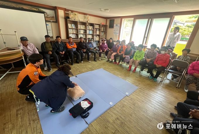 여수소방서, 도서지역(월호도) 소방교육훈련 실시