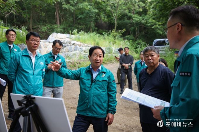 주광덕 남양주시장, 4번째 정책현장투어…장마철 대비 재해취약지 점검 실시