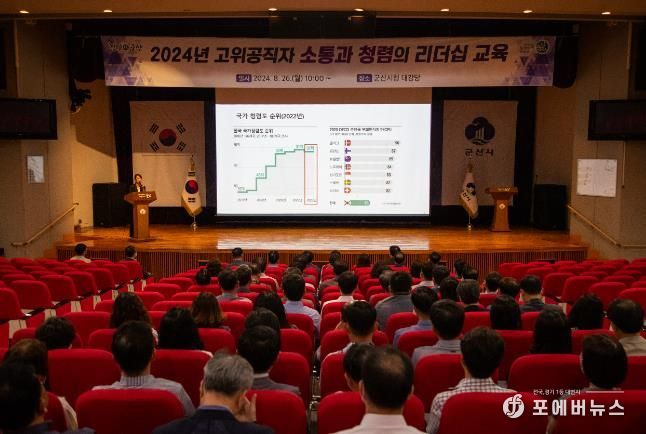군산시, 고위공직자 청렴 교육 수강