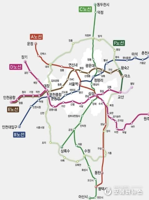 GTX 노선(동두천 포함)