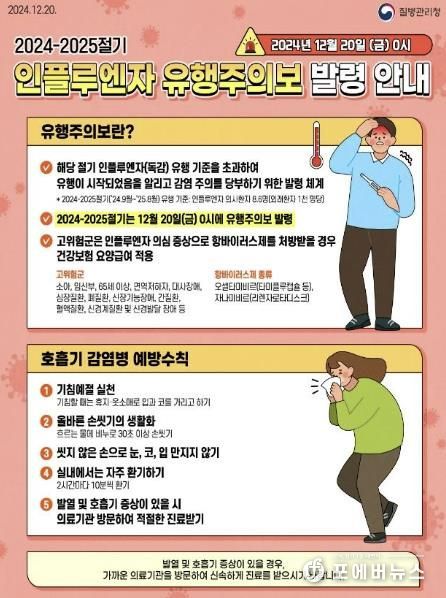 안양시, 설 명절에도 인플루엔자 걱정없이 건강하고 안전하게