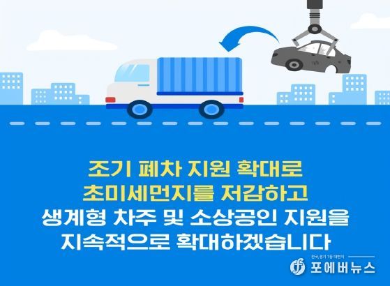 노후경유차 조기폐차 홍보물