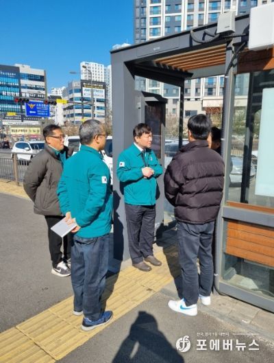 박승삼 시흥시 부시장, 한파쉼터 및 한파저감시설 현장 점검