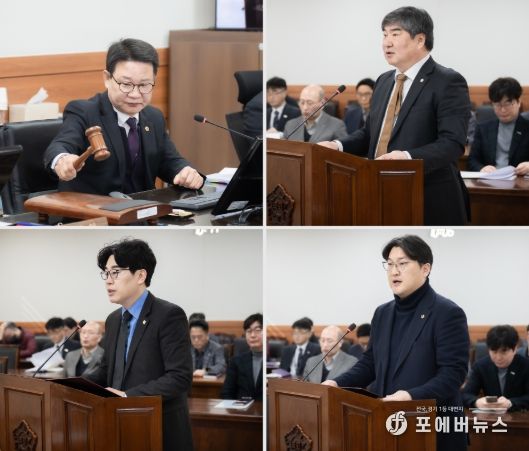 좌측부터 시계방향으로 : 박경원 의원, 김지훈(국)의원, 김지훈(민)의원, 김상수 의원