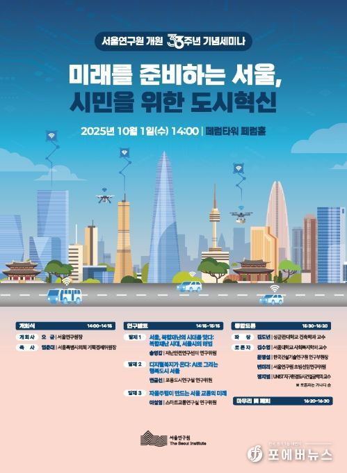 서울연구원 개원33주년 기념세미나 포스터