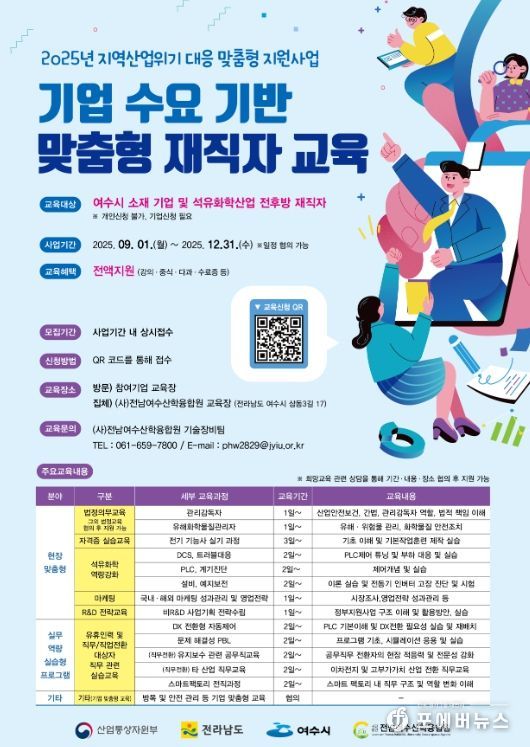 ‘기업 수요 기반 맞춤형 재직자 교육’ 포스터