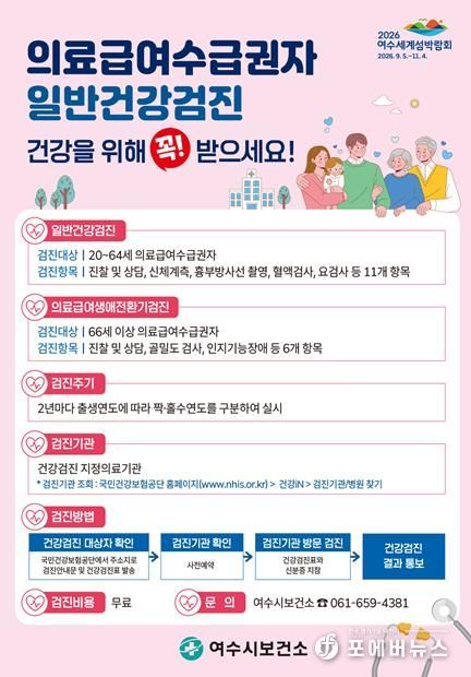 ‘의료급여수급권자 일반건강검진’ 홍보 포스터