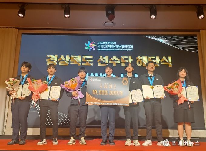 전국기능경기대회 경북선수단 해단식