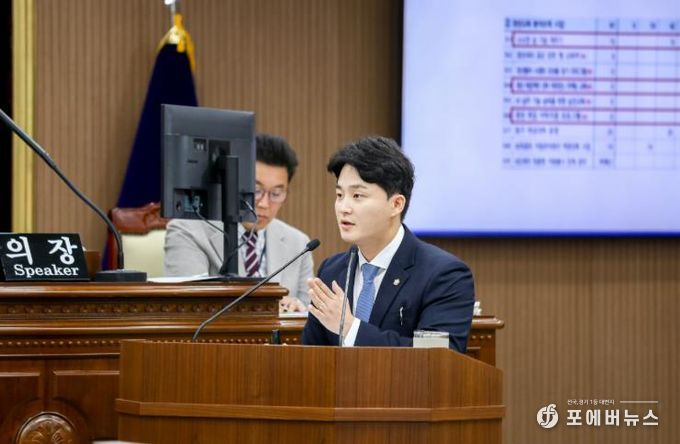 광주광역시 동구의회, 노진성의원, “청년이 머무는 도시, 아이가 안전한 도시” 구정질문