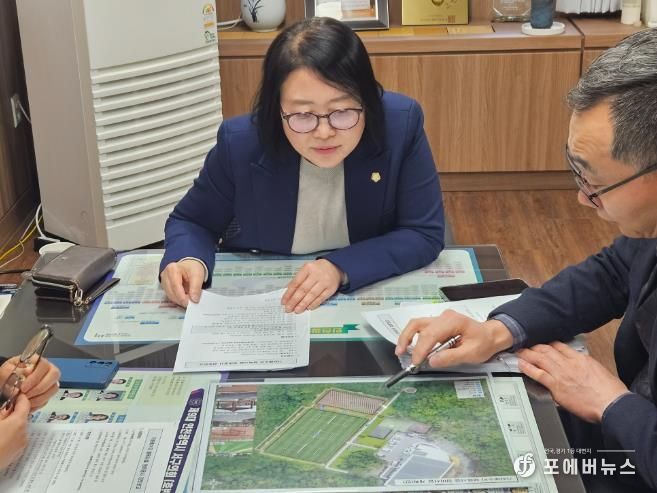 고선희 서구의원 노력 결실, 가좌배수지 족구장 11월 20일 준공 예정