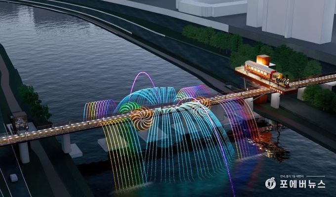 경춘철교 전망대 야간경관 조감도