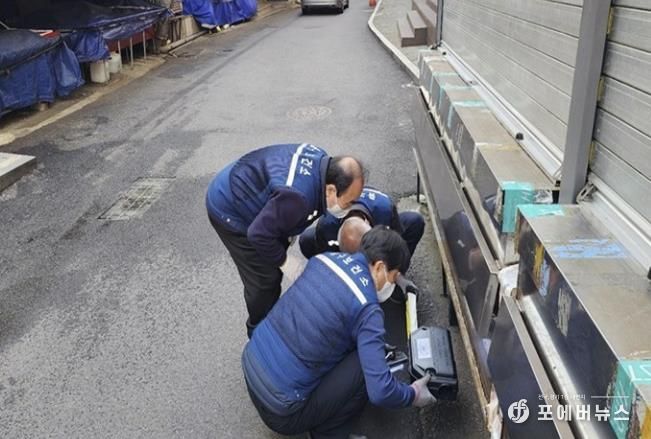 쥐 방역활동 사진