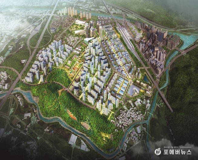 울산 케이티엑스(KTX)역세권 복합특화단지 예상조감도.