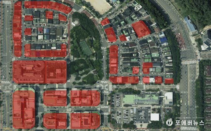 구갈상점가 확대 후 구역도