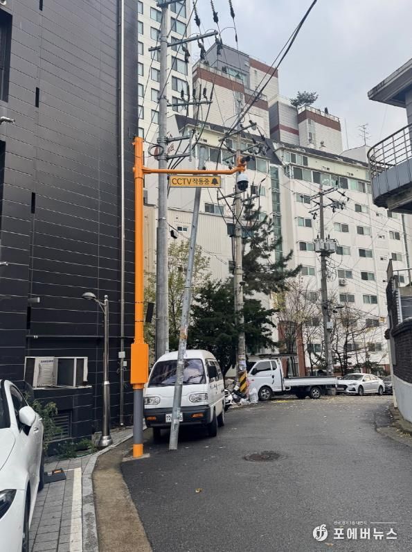 새로 설치된 공공 CCTV 모습