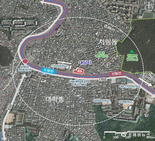 위치도 (관악구 신림동 131-6번지 일대)