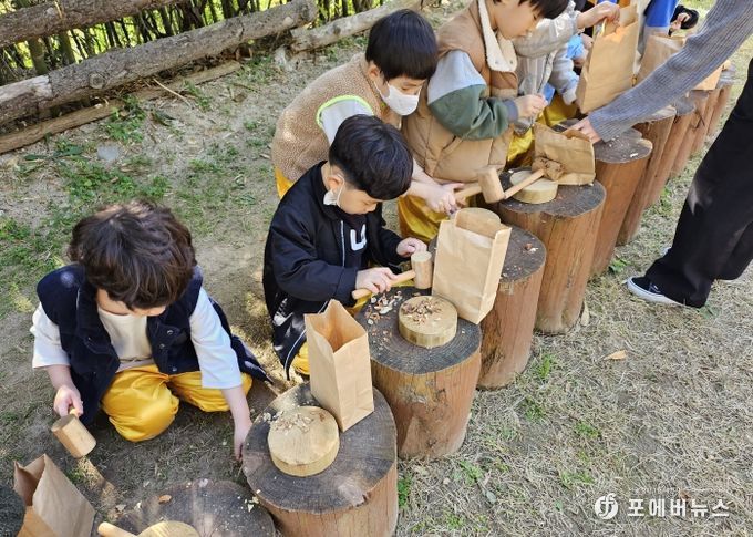 연수구, 유아숲 체험 연계 ‘목재 체험프로그램’ 성료
