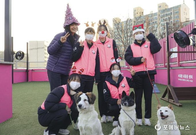 서대문구청 여자농구단이 최근 반려동물 복합문화 공간인 ‘서대문 내품애(愛)센터’에서 봉사활동을 펼쳐 주위에 귀감이 됐다.