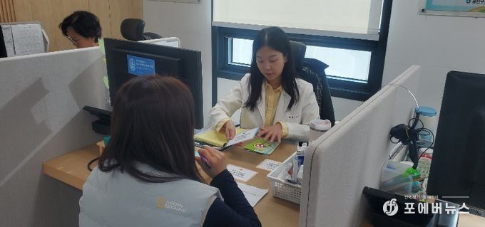 광진구 보건소 금연클리닉 금연상담 모습