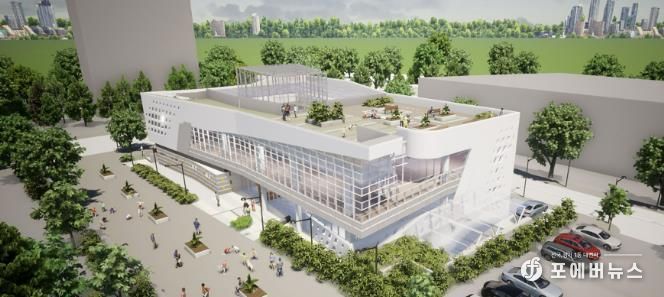 오는 7월 개관하는 성남시 판교대장도서관 조감