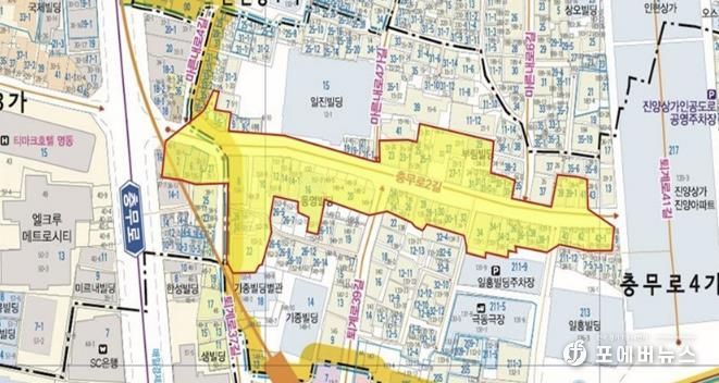 충무로 골목형상점가 위치