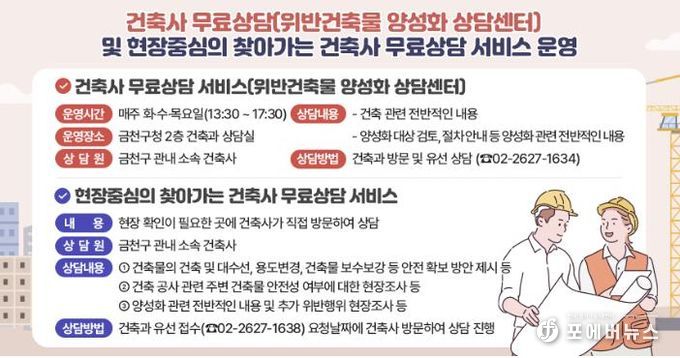 건축민원 전문상담 서비스 관련 홍보물