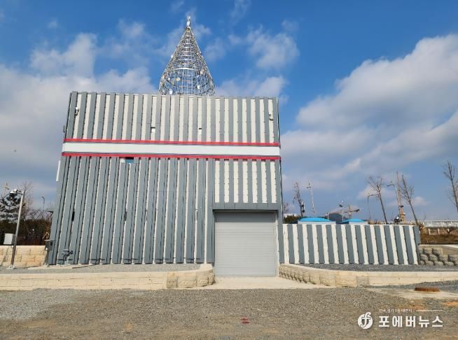 함평읍 신축 빗물펌프장 전경
