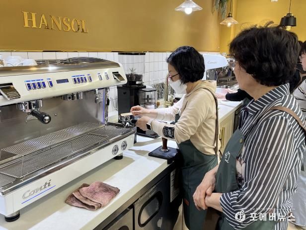 지난해 ‘올인원 맞춤 일자리 프로그램’ 바리스타 2급 과정 운영 모습