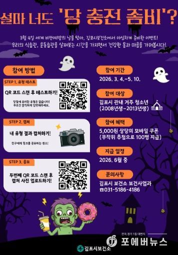 청소년 비만 예방 홍보 포스터