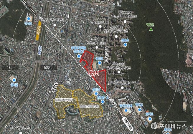 위치도(서울시 은평구 응암동 675번지 일대)