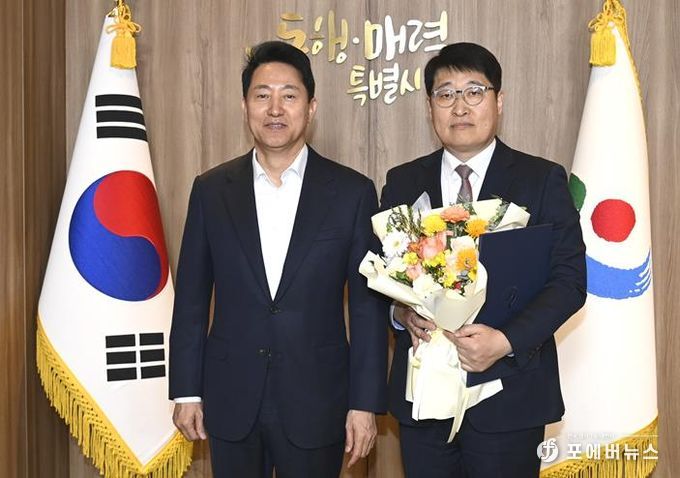 오세훈 서울시장과 김태균 서울교통공사 사장