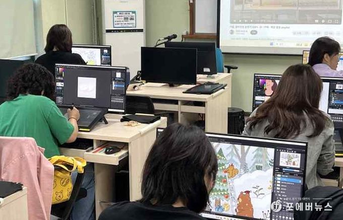 양천구, 경력단절여성 대상 ‘디지털 드로잉’ 교육 운영 모습
