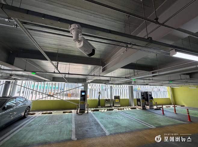 인천 서구, 루원시티2 공영주차장 전기차 화재 감지 시스템 도입... 전기차 화재 미리 잡는다