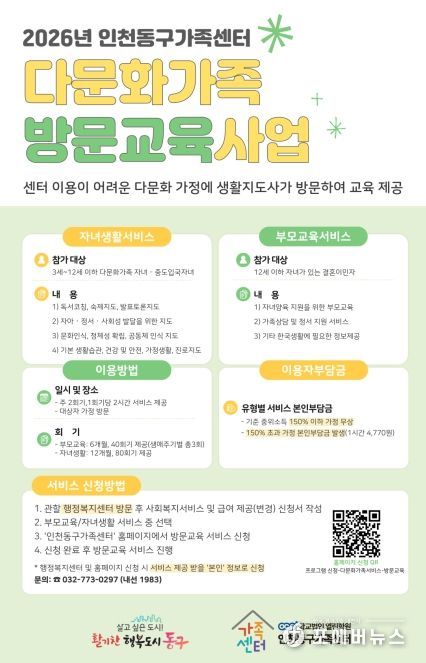 인천동구가족센터, 다문화가족 방문교육