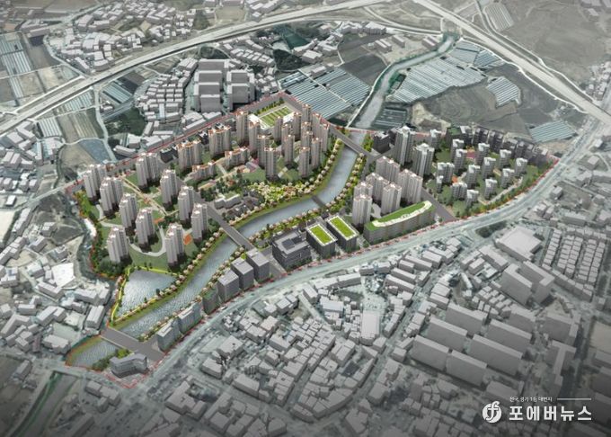포천 송우2지구 본격 착공(조감도(지구계획 변경1차 기준))